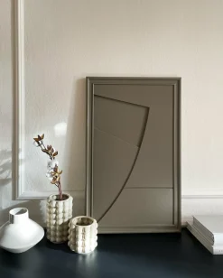Tableau en bois beige cocoa 80 cm Arch - Likya