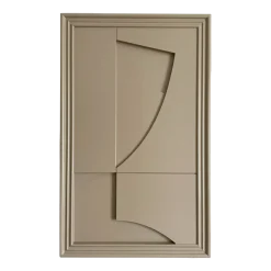 Tableau en bois beige gris 80 cm Randonne - Likya