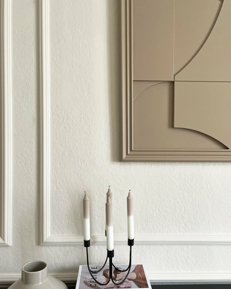 Tableau en bois beige gris 80 cm Randonne - Likya