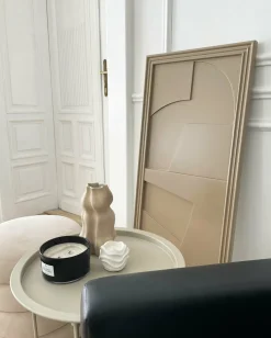 Tableau en bois beige gris 60 x 150 cm Verto - Likya