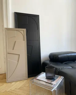 Tableau en bois beige gris 60 x 150 cm Verto - Likya