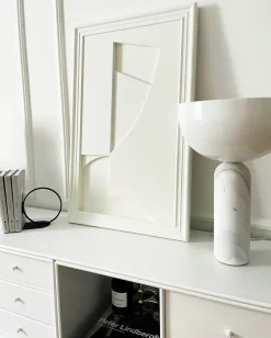 Tableau en bois blanc 80 cm Randonne - Likya