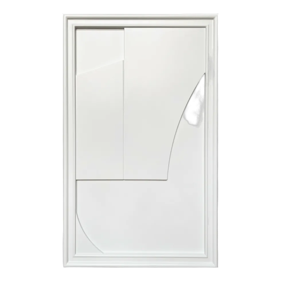 Tableau en bois blanc 80 cm Verge - Likya