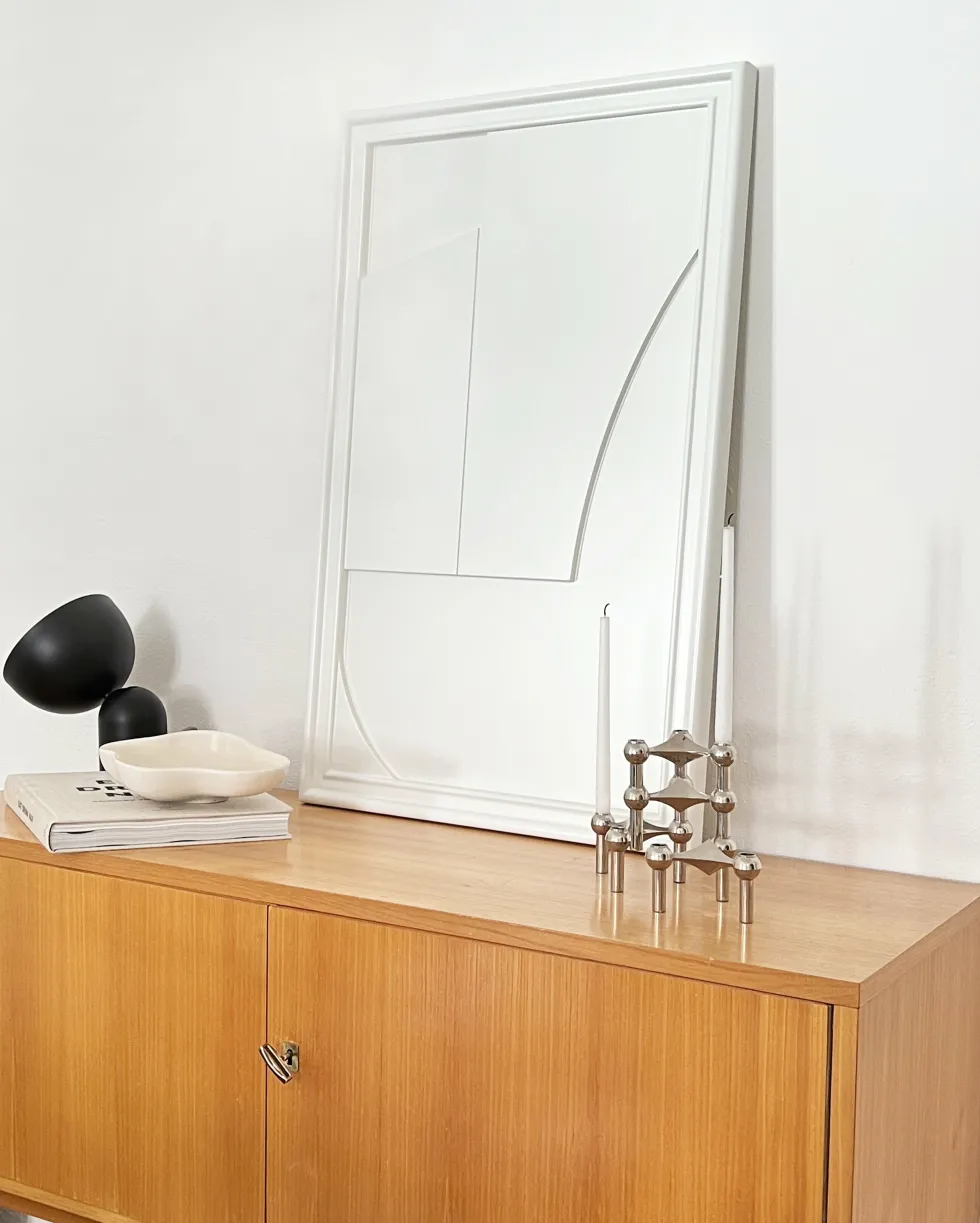 Tableau en bois blanc 80 cm Verge - Likya