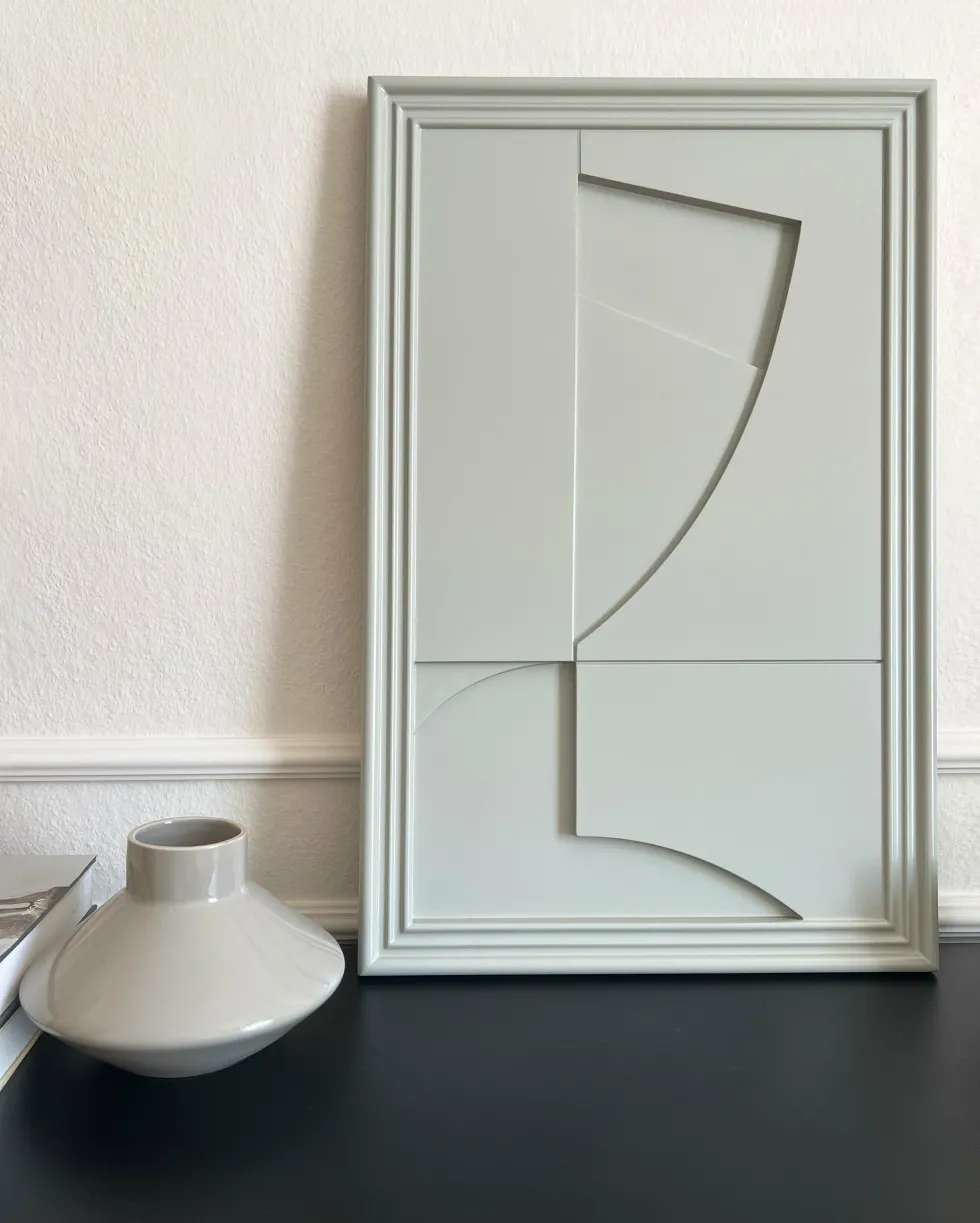 Tableau en bois gris 80 cm Randonne - Likya