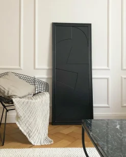 Tableau en bois noir 45 x 115 cm Verto - Likya