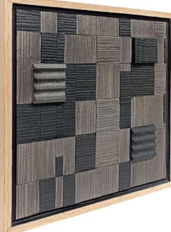 Tableau mural en jacinthe et placage de sungkai 60x4x120cm Lena - Versmissen