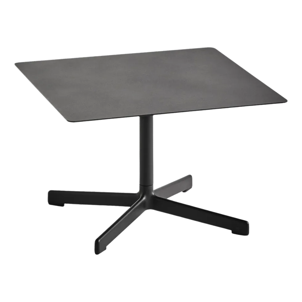 Table basse carrée en acier anthracite 60 x 40 cm Neu - Hay