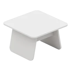 Table basse carrée en bois de chêne blanc 60x60x38cm Momoko - EMKO