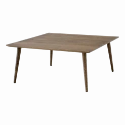 Table basse carrée en chêne massif huilé fumé 90 x 90 x 40 cm In Between SK24 - &tradition