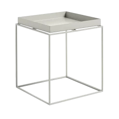 Table basse carrée en métal gris 40 x 40 x 44 cm Tray - HAY
