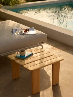 Table basse carrée en teck 55cm Assemble - Muuto
