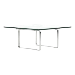 Table basse carrée en verre 95x95x42cm CH106 - Carl Hansen & Søn