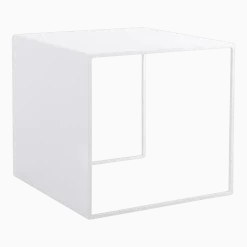 Table basse carré en métal blanc 2 Wall - Custom Form