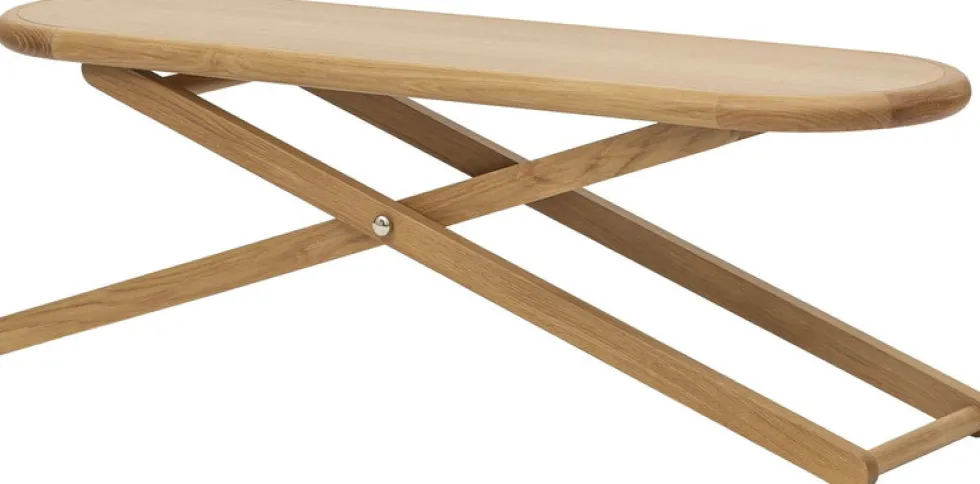 Table basse, console, table à repasser en chêne massif 130x38cm Cinderella - Design House Stockholm