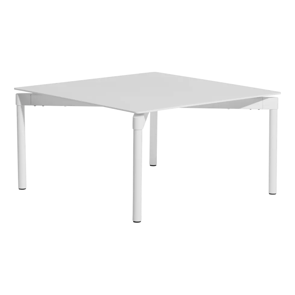Table basse de jardin carrée blanc 70x70cm Fromme - Petite friture