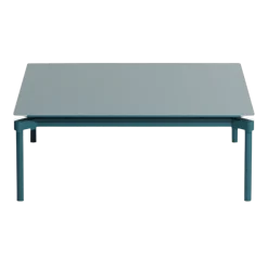 Table basse de jardin carrée bleu océan 70x70cm Fromme - Petite friture