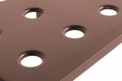 Table basse de jardin carrée en acier rouge Balcony - HAY