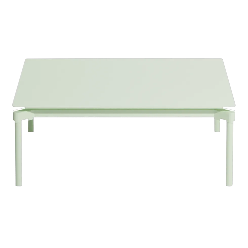 Table basse de jardin carrée vert pastel 70x70cm Fromme - Petite friture