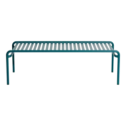Table basse de jardin en aluminium bleu océan 127x51cm Week end - Petite friture