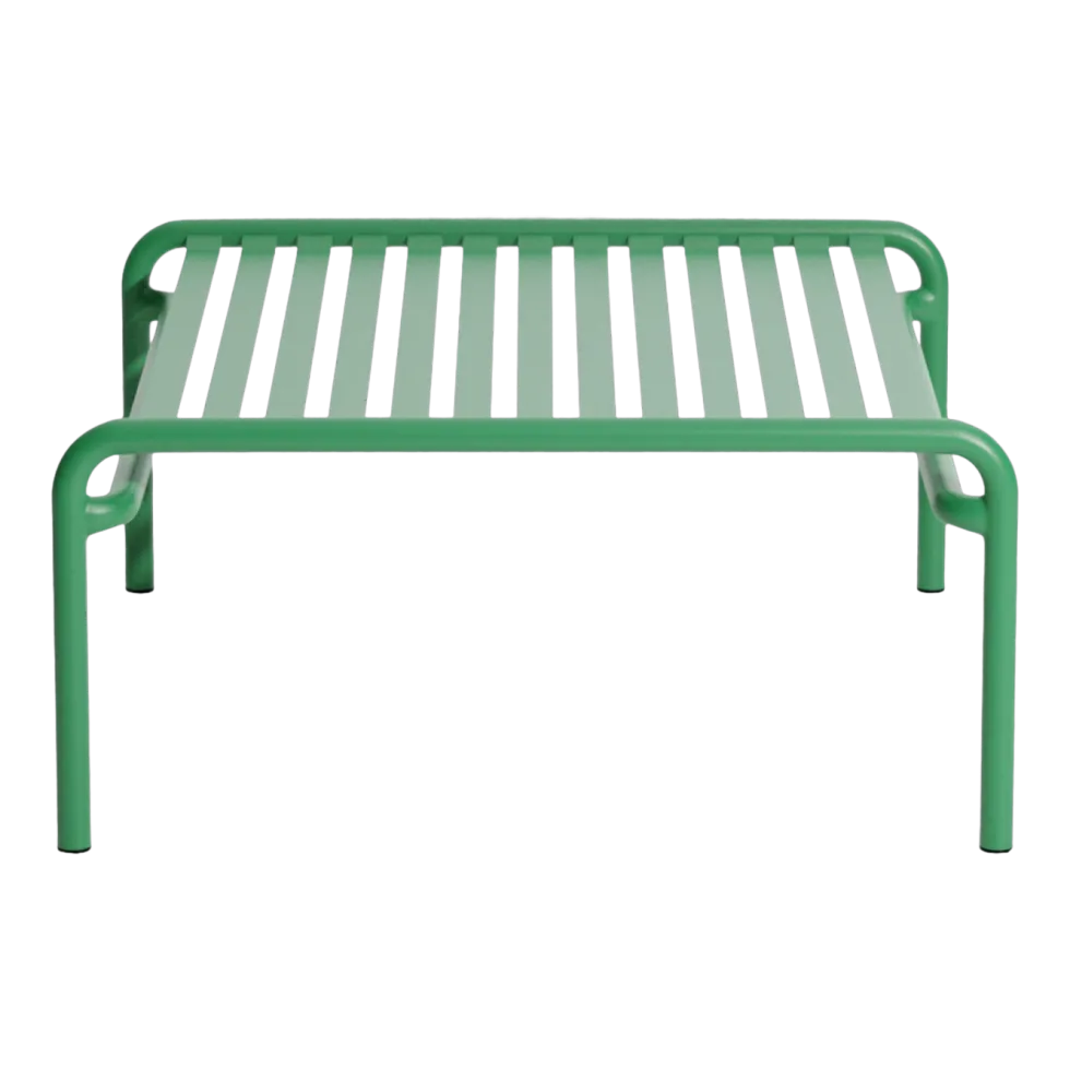 Table basse de jardin en aluminium vert menthe 60x69cm Week end - Petite friture