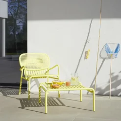 Table basse de jardin jaune Week-End - Petite Friture