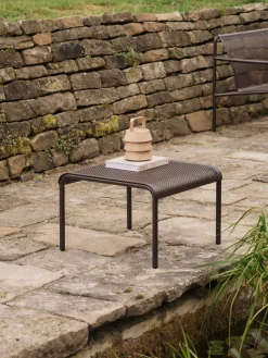 Table basse de jardin marron en acier électro-galvanisé 57x38cm Dapple - Ferm Living
