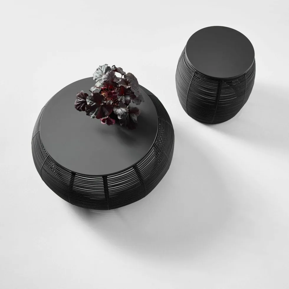 Table basse d'extérieur D93 cm noir Ivo - Vincent Sheppard