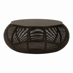 Table basse d'extérieur D93 cm noir Ivo - Vincent Sheppard