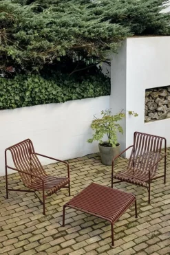 Table basse d'extérieur en acier grise Palissade - Hay
