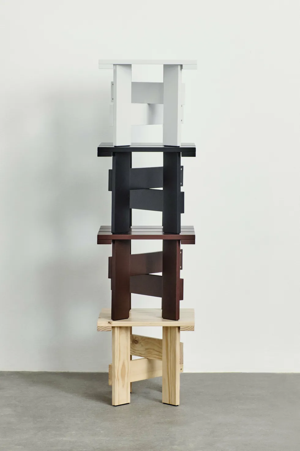 Table basse d'extérieur en pin blanche Crate - Hay