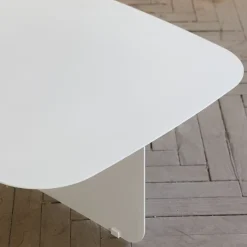 Table basse en acier blanc 115x77cm Livia - Metallbude
