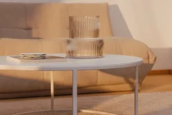 Table basse en acier blanc 60x45cm Vesina X - Metallbude