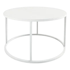 Table basse en acier blanc 60x45cm Vesina X - Metallbude