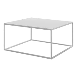 Table basse en acier blanc 70x70x45cm Devana X - Metallbude