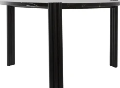 Table basse en acier et marbre noir 35 x 60 cm Tribus - AYTM
