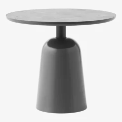 Table basse en acier grise Turn table Grey - Normann Copenhagen