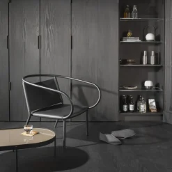 Table basse en acier marron 96 cm NoNo - Audo
