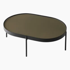 Table basse en acier marron 96 cm NoNo - Audo