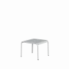 Table basse en acier thermolaqué inoxydable gris craie 50x38cm Panorama - TIPTOE