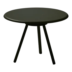 Table basse en aluminium noir 62 x 45 cm Zebra - Fast Spa