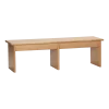 Table basse en bois de chêne naturel 99x30x30cm Doppio - Hübsch