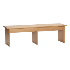 Table basse en bois de chêne naturel 99x30x30cm Doppio - Hübsch
