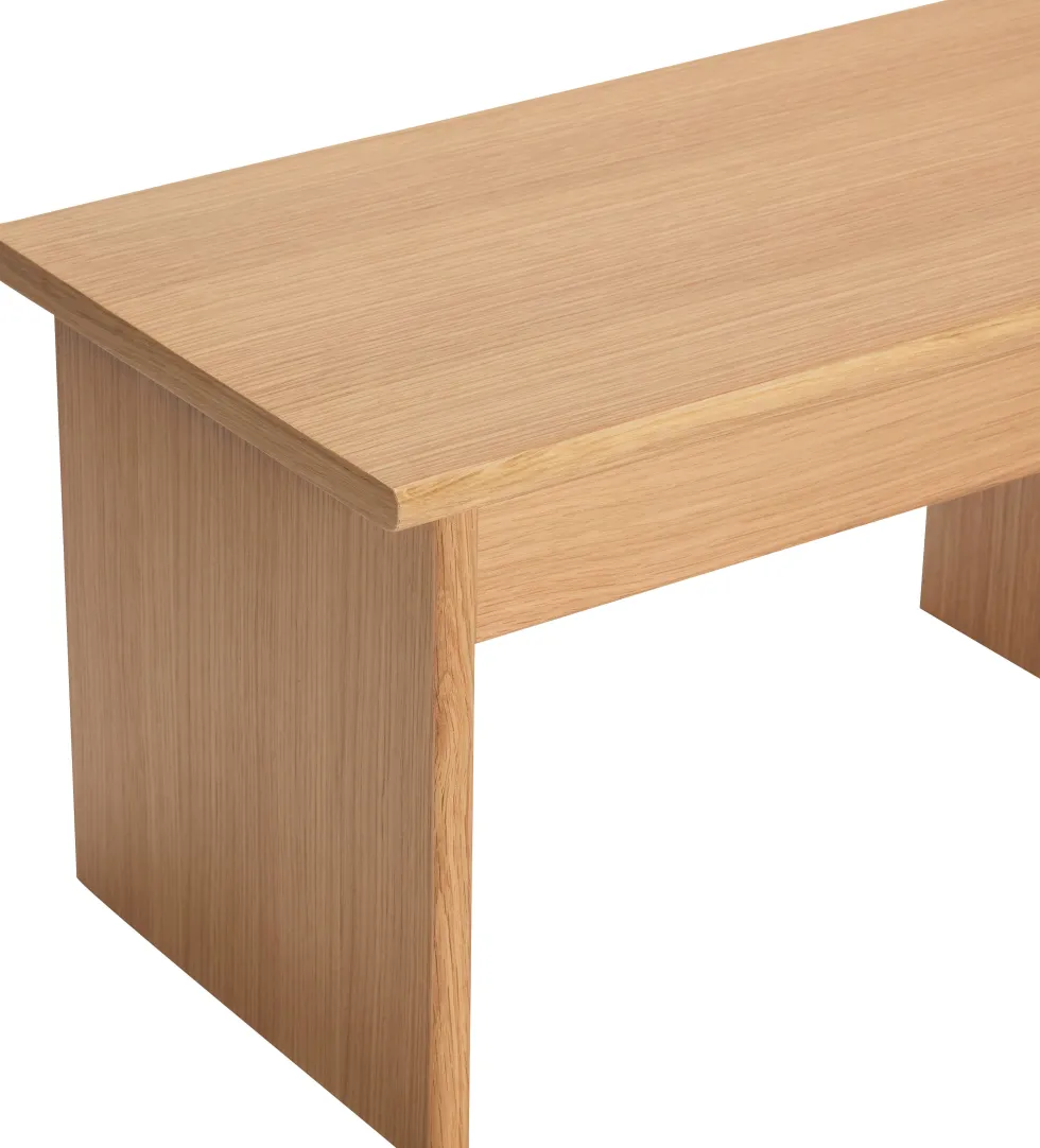 Table basse en bois de chêne naturel 99x30x30cm Doppio - Hübsch