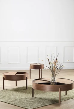 Table basse en bois de noyer 89x38cm Arc - Woud