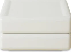 Table basse en bois mdf blanc 60x60cm Space - HKLIVING