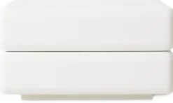 Table basse en bois mdf blanc 60x60cm Space - HKLIVING