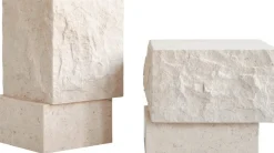 Table basse en calcaire 40x42x35cm Temple - 101 COPENHAGEN
