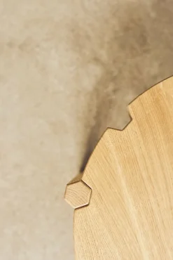 Table basse en chêne naturel 80 cm Pinion - Emko