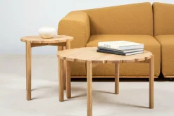 Table basse en chêne naturel 80 cm Pinion - Emko